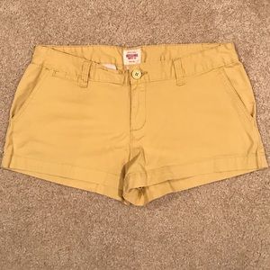 Mustard shorts